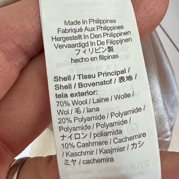 NWOT J. Crew Double-Breasted Topcoat Coat Italian Wool-Cashmere Blend Ivory 16 - Picture 7 of 13